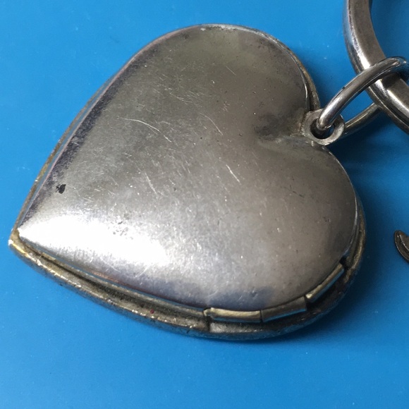 🖤Vtg heart locket & Angel charms keychain - Picture 7 of 12